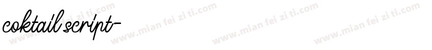 coktail script字体转换